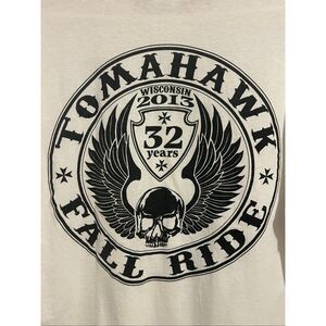 Delta Pro Weight 2013 Tomahawk Fall Ride Harley Graphic White T-Shirt Size XL